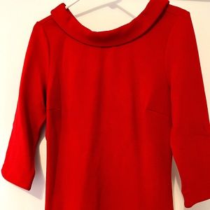 Red Boatneck Boden top Size M - Great for holidays!